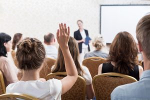 Presentation and public speaking skills workshop tailored to large corporate groups