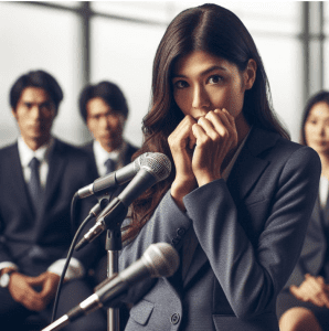 Definition, cause, and solution to stage fright when public speaking